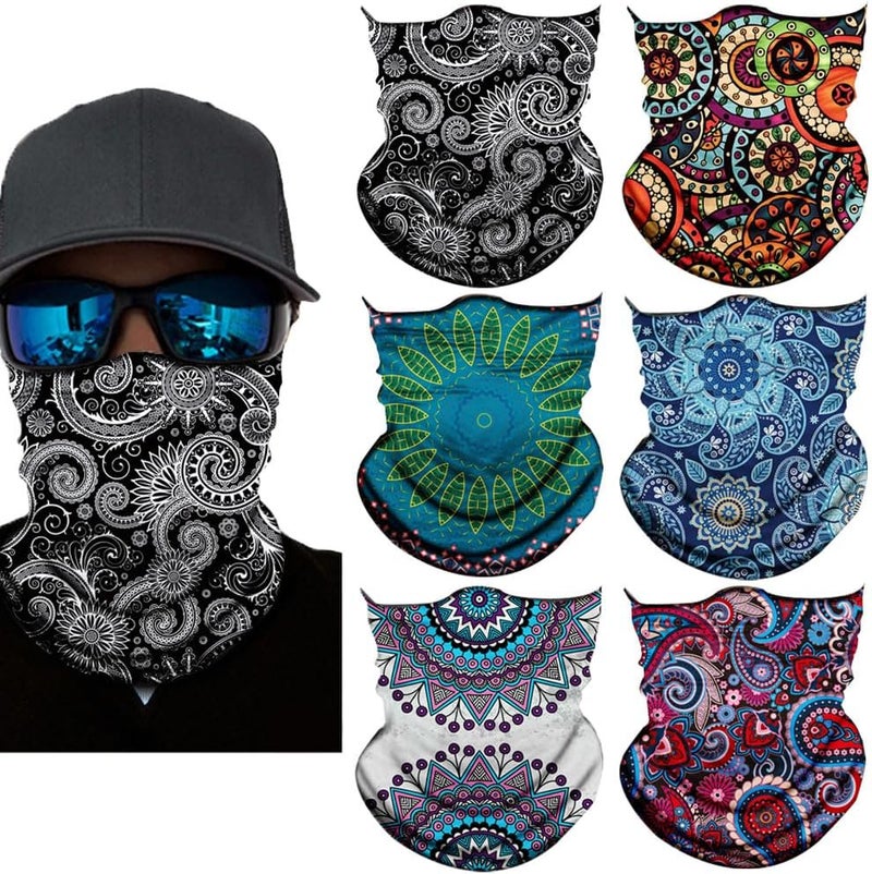 SIDAZON Neck Gaiter Mask,Bandana Gator Face Cover Mask Sun UV Protection,Neck Warmer Balaclava,Tube Face Scarf,Headband for Outdoor - Image 1